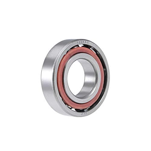 Image of uxcell 7206AC Angular Contact Ball Bearing 30x62x16mm, Single Row, Open, 25° Contact Angle