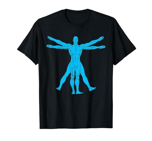 Image of Watchmen Vitruvian Dr. Manhattan T-Shirt, Men, Black, Large