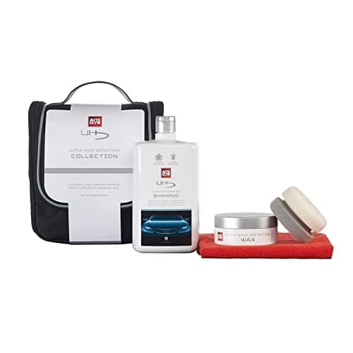 Image of Autoglym Ultra High Definition Collection - Includes Ultra High Definition Shampoo, Ultra High Definition Wax, UHD Wax Applicator, and Hi-Tech Finishing Cloth