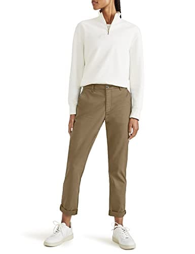 Image of DOCKERS Women's Weekend Chino Slim Pants, HARVEST GOLD, 28W Regular