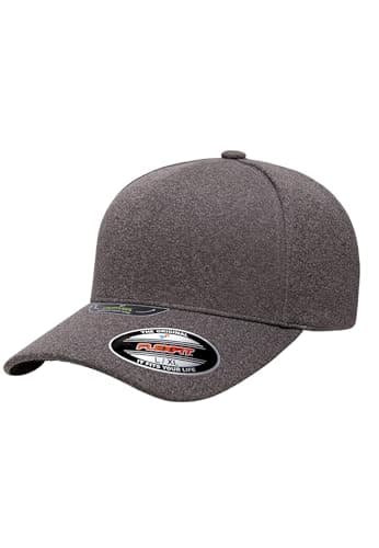 Image of Flexfit Unisex Unipanel Melange Cap Baseball Cap, Melangeheathergrey,