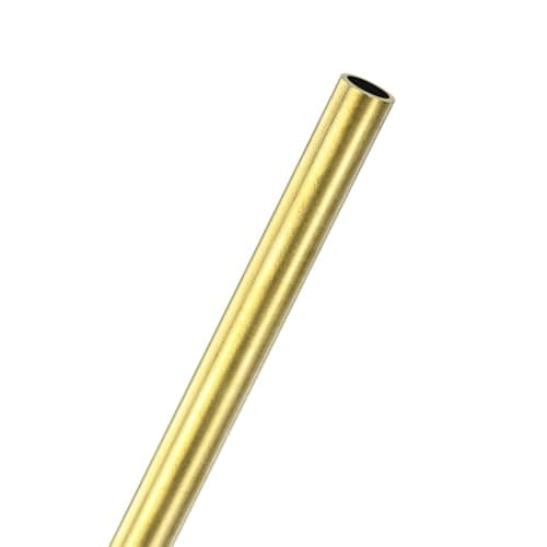 Image of M METERXITY 1-Pack 200mm Brass Round Tube, 8mm OD 0.5mm Wall Thickness H65 Brass Seamless Tubing for Construction/Machining/DIY Crafting, Metal Straight Pipe [0.31x0.02x8 in]