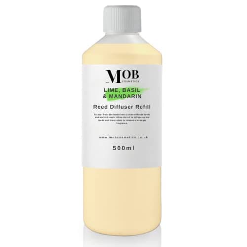 Image of Moments of Bliss Cosmetics 500ml Designer & Fine Fragrance Reed Diffuser Oil Refill - Highly Concentrated - Made to Order! (Lime Basil and Mandarin)