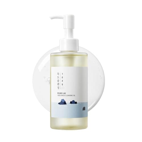 Image of ROUND LAB 1025 Dokdo Cleansing Oil, Lightweight Oil Cleanser for Face, Makeup Remover for Sensitive Skin, Blackhead and Pore Cleansing, Easy to Wash Off, No Oily Residue, Korean Skin Care, 200ml