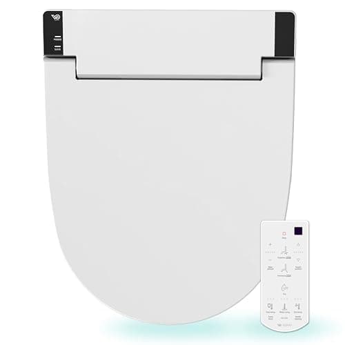 Image of VOVO VB-6100SR Round Electronic Smart Bidet Toilet Seat, Self-Cleaning Nozzle Made of Solid Stainless Steel, Night Light, Environmentally Friendly Energy Saving, Heated Seat, from Korea