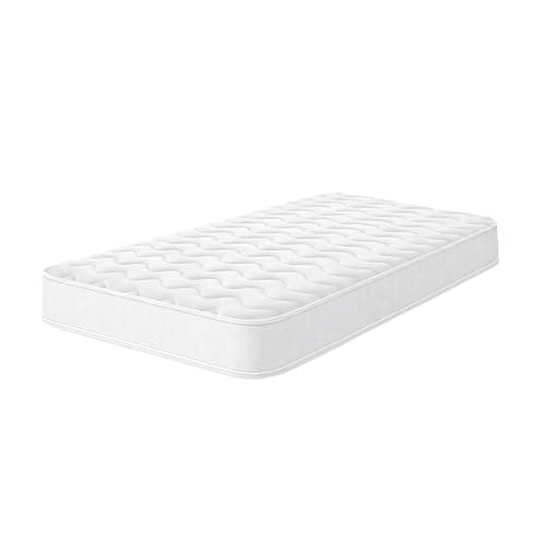 Image of Starlight Beds Colours Range – White Children’s Single Mattress with Memory Foam and Springs - 18cm Deep (90x190cm, 3ft x 6ft3)