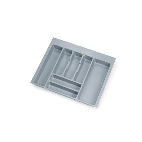 Image of Emuca - Adjustable Cutlery Tray for Drawer, Cutlery Drawer Organizer 60cm Cabinet Width