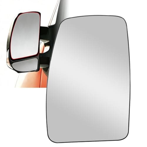 Image of JUUDDENPARTS 4419416 Left Door Wing Upper Mirror Heated Glass, Replacement for Vauxhall Opel Movano 2010-2020, for Renault Master 3 2010-2020, for Nissan NV400 2011-2020, Replace 93197494 963662420R