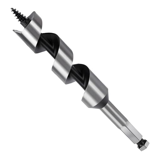 Image of MOXPIFY Wood Auger Drill Bits, 20mm Timber Drill Bits 155mm Long Hex Shank, Extra Long Drill Bits Wood For Woodworking (20mm x 155mm)