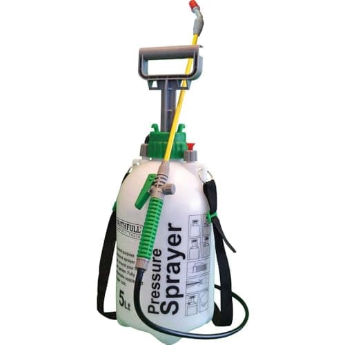 Image of Faithfull FAISPRAY5 Pressure Sprayer 5 Litre, includes Shoulder Strap, Black
