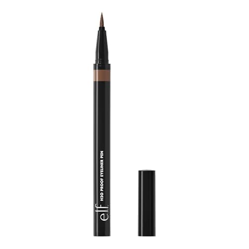 Image of e.l.f. H2O Proof Eyeliner Pen, Felt Tip, Waterproof, Long-Lasting, High-Pigment Liner for Bold Looks, Vegan & Cruelty-Free, Deep Brown