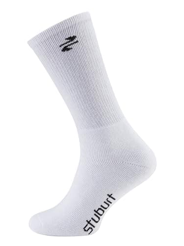 Image of Stuburt Mens Pack Of 2 Crew Socks, White
