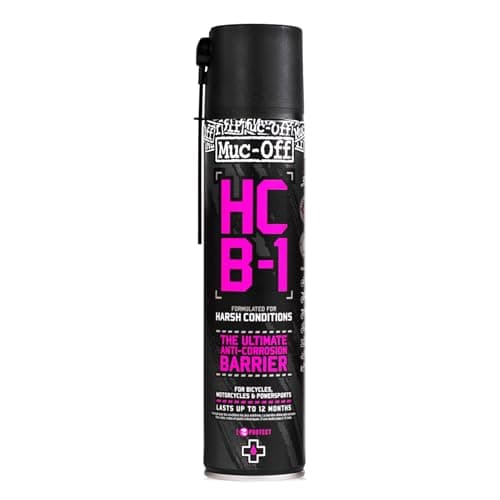 Image of Muc-Off HCB-1 - Anti-Corrosion Spray for Bikes, Motorcycles, Marine and ATVs - Harsh Condition Barrier Dissolves Rust and Creates a Self-Healing Protective Film - 400ml