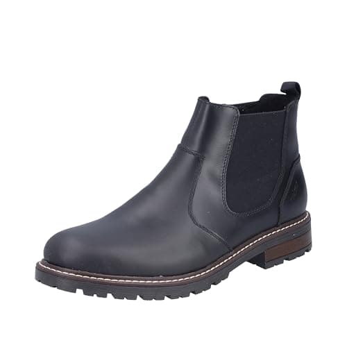 Image of Rieker Men's 32052 Chelsea Boot, Black, 45 EU, black, 10.5 UK