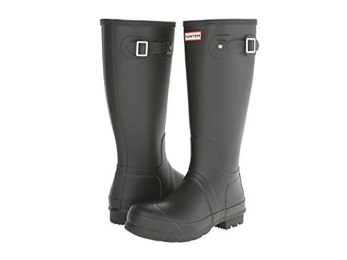 Image of HUNTER Men's Wellington Boots, Dark Olive, 9 UK
