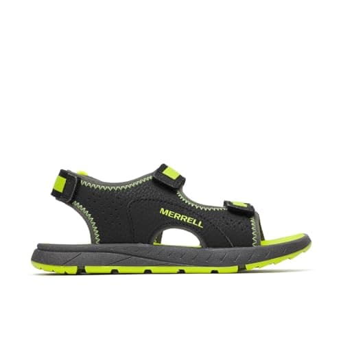 Image of Merrell Panther Sandal 3.0 Kid's,Black/Hi Viz 5 UK
