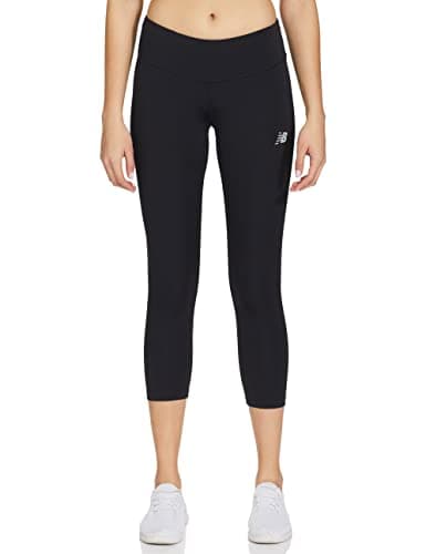 Image of New Balance Core Run Capri Tights, Women, Black, XS