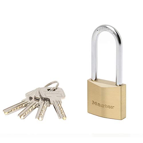 Image of Master Lock 2940EURD Key Padlock with Extra Thick Solid Brass Body with Medium Shackle, Gold, 9,1 x 4 x 1,6 cm