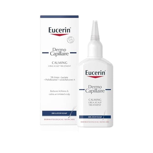 Image of Eucerin DermoCapillaire Calming Urea Scalp Treatment 100ml, Intensive After Shower Leave-In Hair Serum, Psoriasis Scalp Treatment for Itchy, Flaky, Dry Scalp, Hydrating and Soothing Scalp Serum