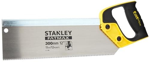 Image of Stanley Fatmax 2-17-199 Rough Back Saw, Multi-Colour, 12 inch (300mm)