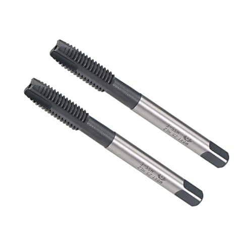 Image of CoCud Spiral Point Tap, M8X1.25 Thread Size, TICN Coated HSS Metric Threading Tap - (Applications: for Drilling Tapping Stainless Steel), 2-Pieces