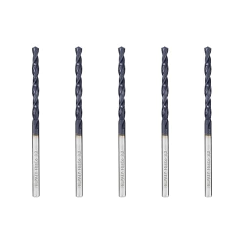 Image of Hilpaty Cobalt Drill Bits 3.2mm x 5pcs M35 HSS Drill Bit for Metal, AlTiN Coating, Standard DIN 338
