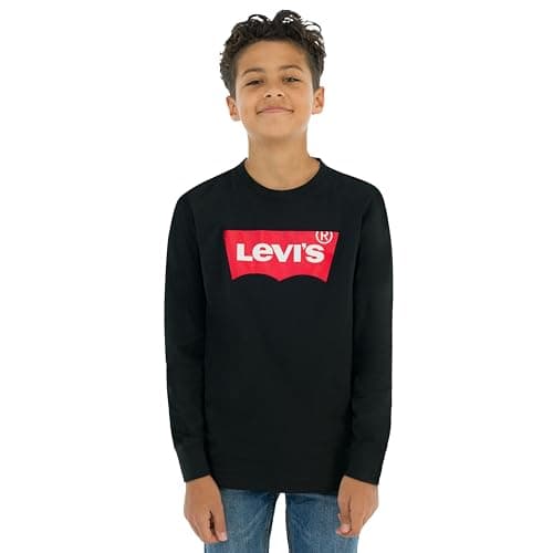 Image of Levi's Boy's Lvb-l/S Batwing Tee 9e8646 Longsleeve T-Shirt, Black, 14 Years