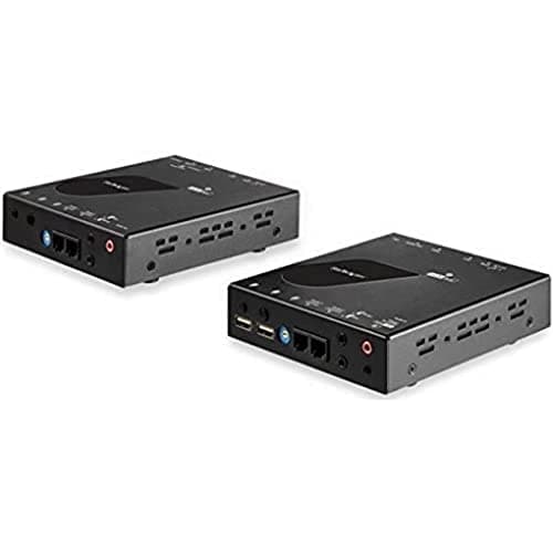 Image of StarTech.com HDMI KVM Extender over IP - 4K 30Hz HDMI 2.0 & USB over IP LAN or CAT5e/CAT6 Ethernet (100m/330ft) - Remote KVM Switch/Console Transmitter/Receiver Extender Kit (SV565HDIP)