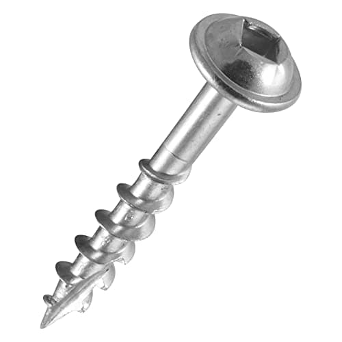 Image of Trend Pocket Hole Screws for Softwoods, 30mm Long, Pack of 500, Coarse Self-Cutting Threaded Square Drive Screws, PH/7X30/500C, Silver