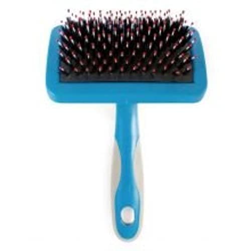 Image of Ancol Ergo Hedgehog Pet Slicker for Long, Short, Silky & Curly Coats - Dog Puppy Multipurpose Hygiene Tool - Professional Grooming Accessory - Medium