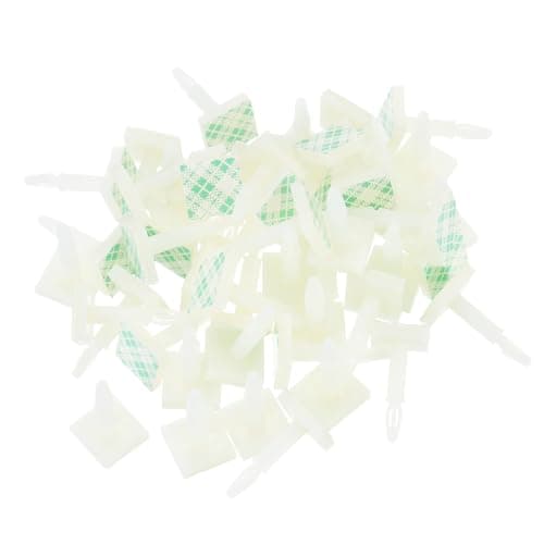 Image of sourcing map 100 Pcs Adhesive PCB Spacer, Sticky Nylon Insulated Standoffs for PCB Board, Supporting Height 0.62", Fits PCB Hole Dia 3mm to 3.2mm, White