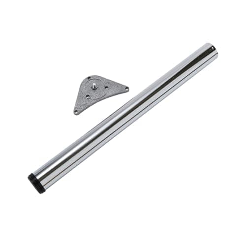 Image of Adjustable Breakfast Bar Worktop Support Table Leg 60mm Chrome 870-900mm