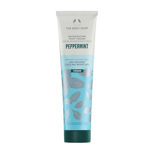 Image of The Body Shop Peppermint Invigorating Foot Cream (1x 100ml), Cooling Foot Cream for Tired Feet, With Peppermint Essential Oil, Refreshing Moisturiser for Active Feet, Softens Dry Heels