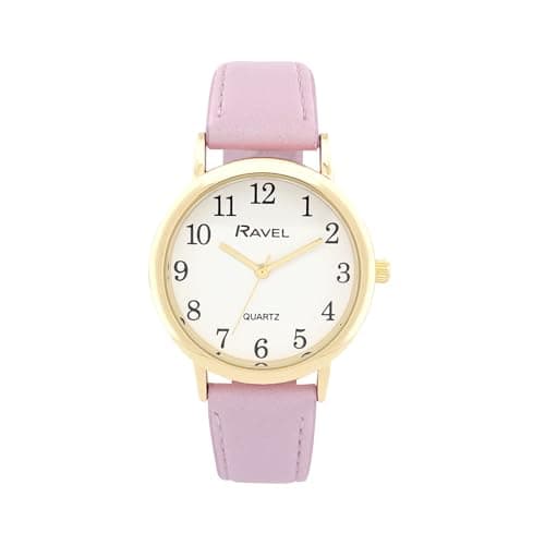 Image of Ravel - Women's Pastel Coloured Everyday Watch (36mm case) - Analogue Quartz - R0137.27.1 - Purple/Gold Tone