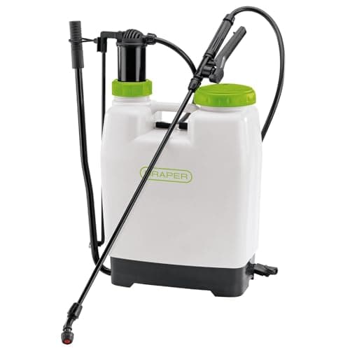 Image of Draper Knapsack Garden Sprayer 12L | Backpack Pump Action Pressure Sprayer | Weed Killer Pump Sprayer | Patio Cleaner | 63056