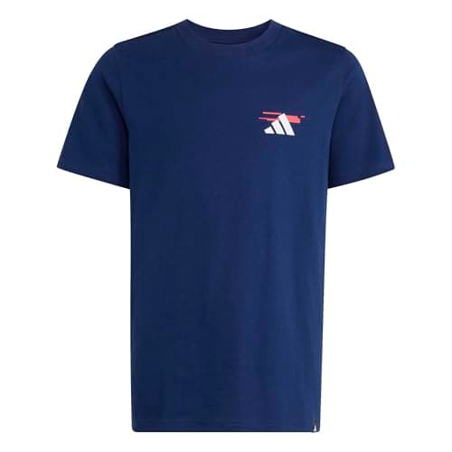 Image of adidas Unisex Kids Gaming Graphic T-Shirt Junior, Dark Blue, 13-14 Years