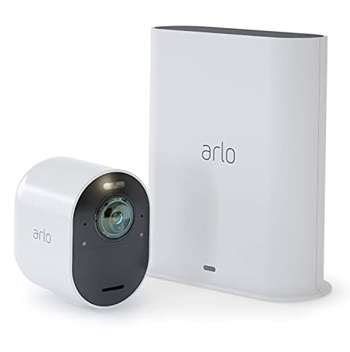 Image of Arlo Ultra Wireless Outdoor Home Security Camera System CCTV, 6-month battery, Alarm, Colour Night Vision, Weatherproof, 4K, 2-Way Audio, Camera Only, With free trial of Arlo Secure Plan