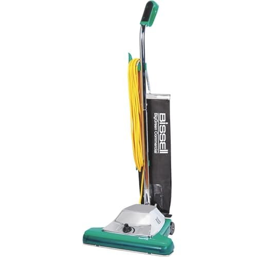 Image of BISSELL BigGreen Commercial BG101DC ProCup Comfort Grip Handle Upright Vacuum with Magnet, 870W, 12" Vacuum Width