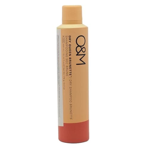 Image of O&M Dry Queen Brunette Dry Shampoo (300 ml) - For Medium to Dark Brown Hair - Instant Freshness & Volume - Sulphates & Silicones Free - PETA-Certified, Vegan & Cruelty Free