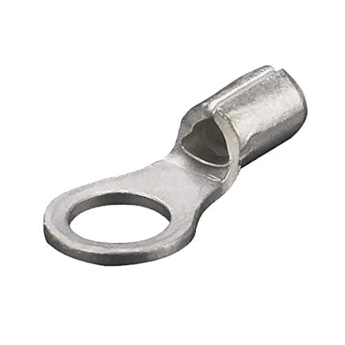 Image of KafTon 10 Pack - Open End Uninsulated Terminal Cable Copper Ring Terminals Connector for Battery Earth Cables (16mm x 8mm²)