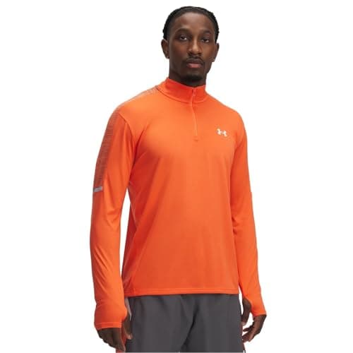 Image of Under Armour Mens Tech Quarter Zip Top Orange L