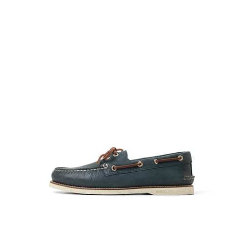 Image of Sperry Male Authentic Gold Cup Boat Shoe, Navy, 9