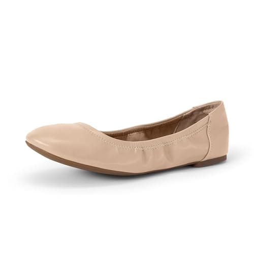 Image of Amazon Essentials Women's Belice Ballet Flat, Blush, 6 UK Wide