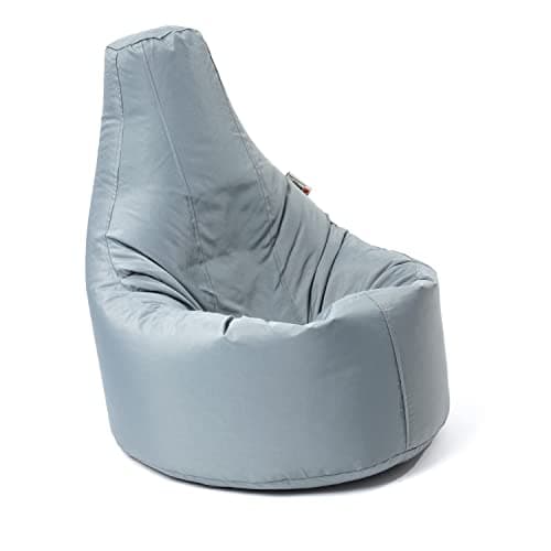 Image of MaxiBean Bean Bag Chair Gaming indoor Outdoor Weather Resistant - Perfect for Home, Garden, Living Room Lounge - Adult, teenager Big Recliner BeanBag Chairs with Filling Beans Included - Grey
