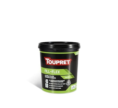 Image of Toupret Fill‑Flex - Flexible & Crack‑Resistant Interior Filler for Tough Surfaces - Elastic Compound for Cracks, Movements & Control Joints - Easy Sand, Paintable - 1 kg