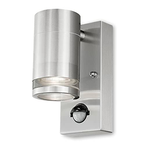 Image of 4lite Marinus Outdoor Down Wall Light (Stainless Steel) Rust Free IP44 Rated Motion Sensor Exterior Wall Lamp - 4L2/3002-4Yr Guarantee