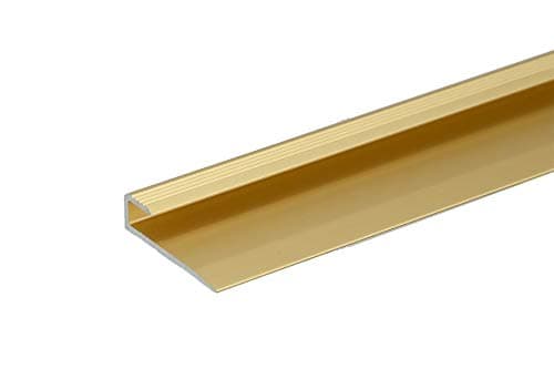 Image of ANODISED Aluminium Carpet Edge Ending Profile Cover Strip Floor BAR Trim 900mm x 7,9mm x 9mm C63 Gold