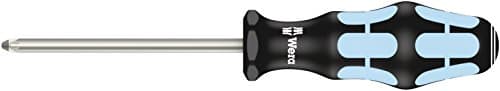 Image of Wera 3355 PZ Kraftform Stainless Steel Lasertip Pozidriv Screwdriver, PZ 2x100mm, 05032032001, Multi-Colour