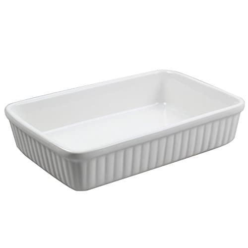 Image of Mason Cash 2001.545 Collection Fine Stoneware Rectangular Baking and Serving Dish, Ceramic, White, 23 x 14 x 5 cm