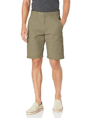 Image of Wrangler Authentics Men's Classic Relaxed Fit Cargo Short, Military Ripstop, 34